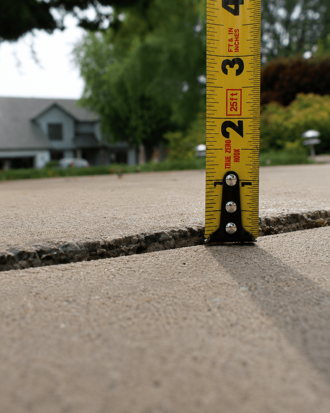 Sunken Driveway after leveling