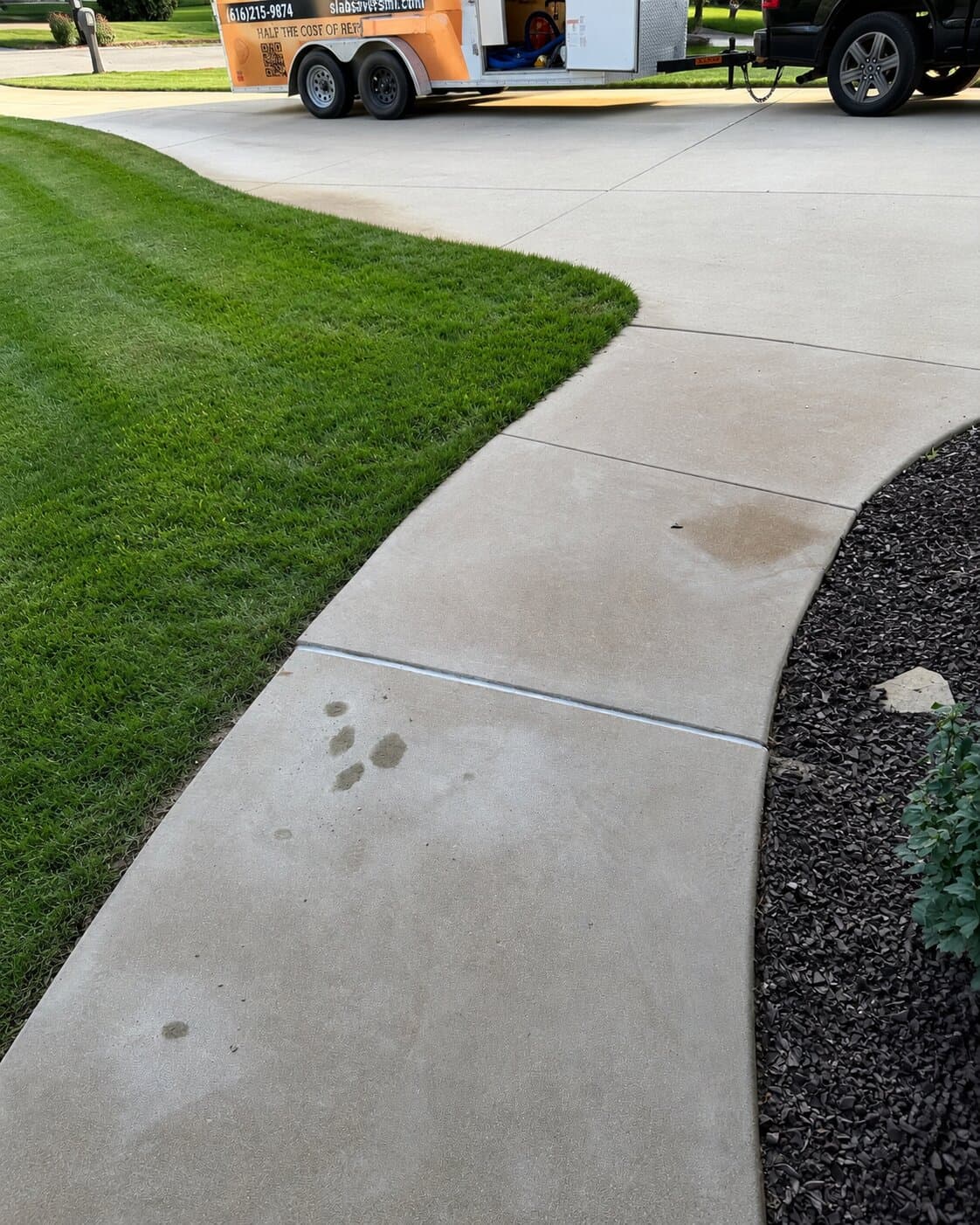 Uneven Sidewalk after leveling